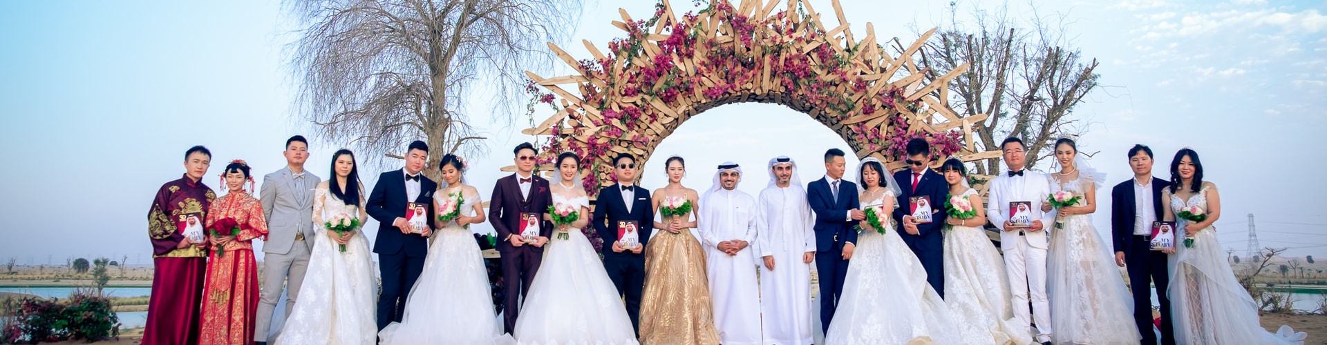 Watch: Dubai’s Love Lakes Transform into Stunning Wedding Destination for Chinese Couples